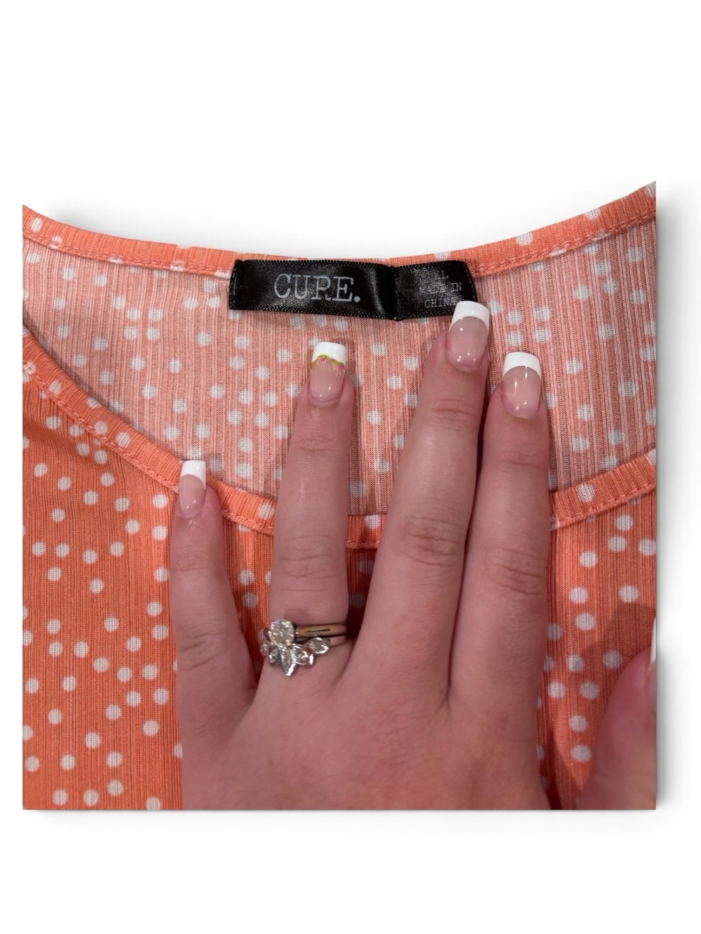 Coral Tulip Ruffle Sleeve Top - Picture 3 of 3